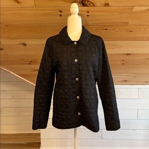 Coach Black Quilted Jacket